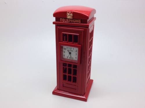 Miniature Clock - Telephone Box