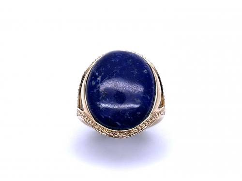 9ct Lapis Lazuli Solitaire Dress Ring