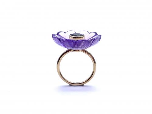 Sophie Joanne Amethyst Flower Ring