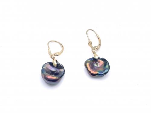 9ct Freshwater Baroque Pearl Earrings