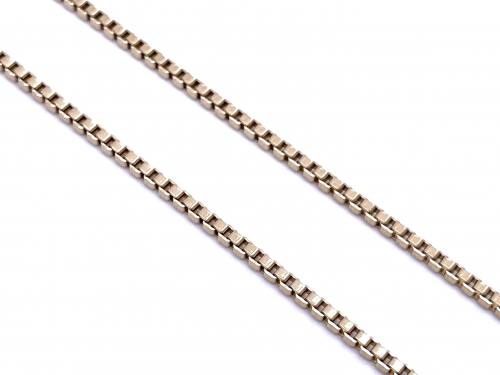 9ct Yellow Gold Box Link Chain 32 inch