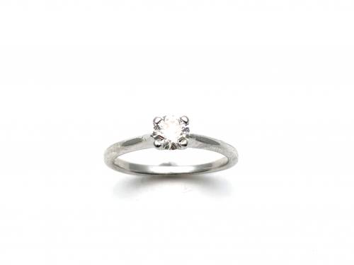 18ct Diamond Solitaire Ring Est 0.50ct