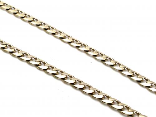 9ct Yellow Gold Curb Chain 17 Inch