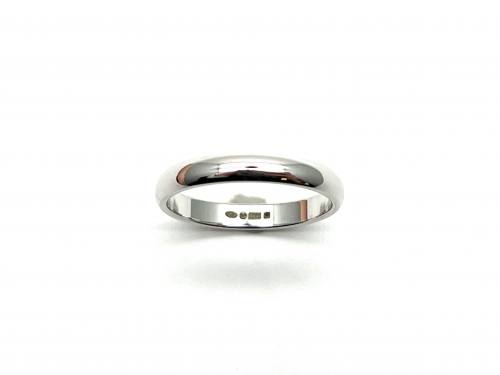 9ct White Gold Wedding Ring 2.5mm