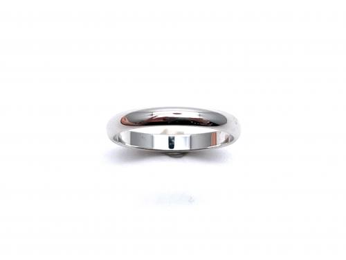 9ct White Gold Wedding Ring 2.5mm