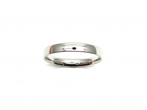 9ct White Gold Wedding Ring 3mm