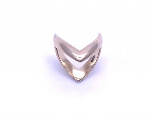 9ct Yellow Gold Double Wishbone Ring