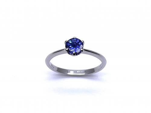 Platinum Tanzanite Solitaire Ring