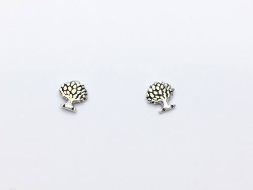 Silver Small Tree Of Life Stud Earrings