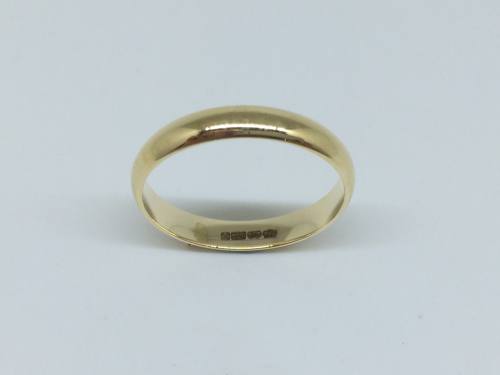 9ct Yellow Gold Court Wedding Ring 3mm  K