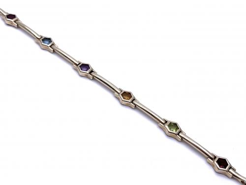 9ct Semi Precious Gemstone Bracelet