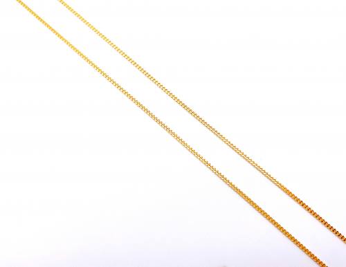 18ct Yellow Gold Fine Curb Chain 16 Inches