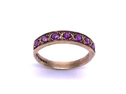 9ct Yellow Gold Ruby Eternity Ring