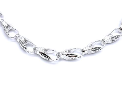 Silver Tulip Belcher Chain 22 Inch