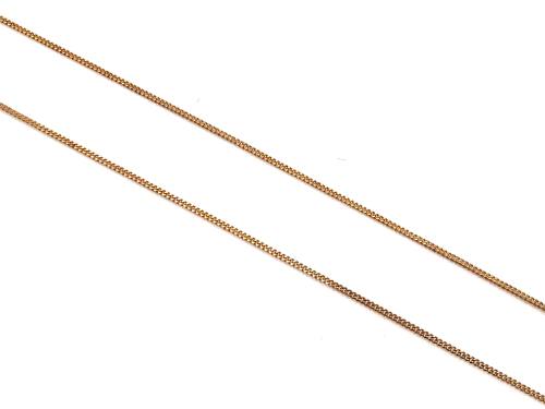9ct Yellow Gold Fine Curb Chain