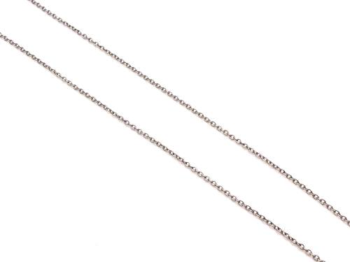 9ct White Gold Fine Trace Chain