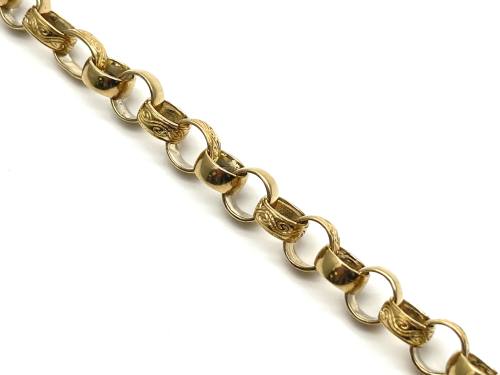 9ct Yellow Gold Belcher Bracelet