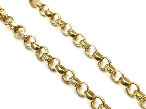 9ct Yellow Gold Belcher Chain 22 inch