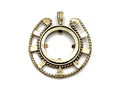 9ct Half Sovereign Pendant Mount