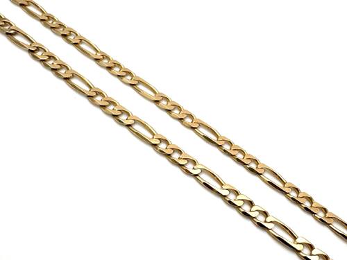 9ct Yellow Gold Figaro Chain 18 inch
