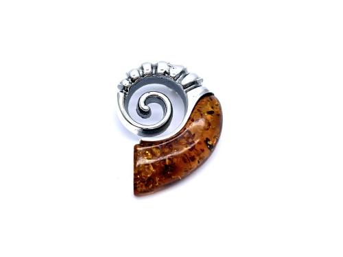 Amber Fossil Pendant