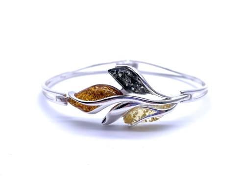 Multi Amber Leaf Bangle