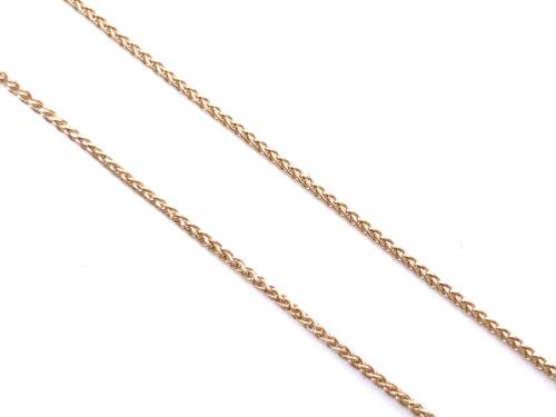 18ct Yellow Gold Spiga Chain 16 Inch
