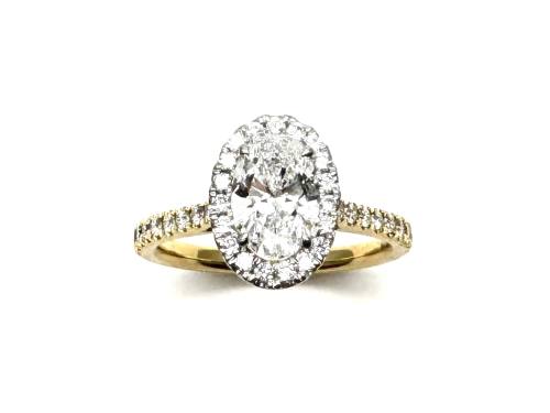 18ct Yellow Gold Laboratory Grown Diamond Ring
