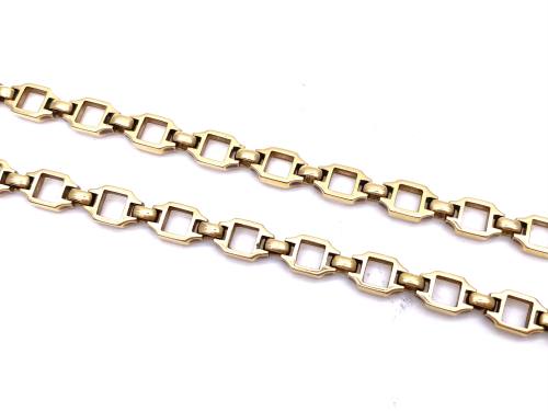 18ct Yellow Gold Fancy Necklet 18 Inch