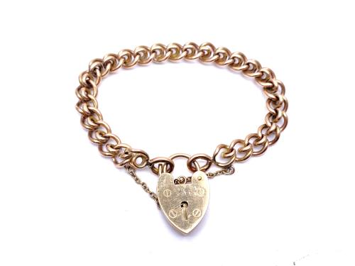 Fancy Curb Charm Bracelet