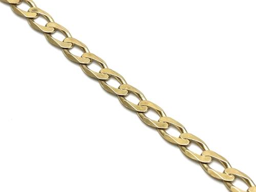 9ct Yellow Gold Flat Curb Bracelet