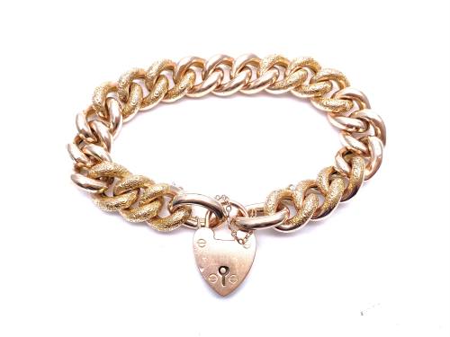 Patterned Charm Bracelet 7 Inch
