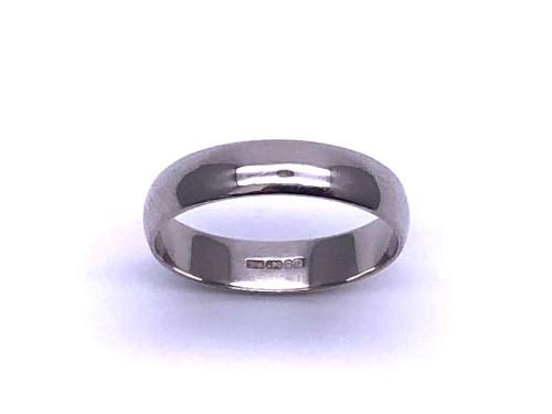 Palladium Plain Wedding Ring 4mm