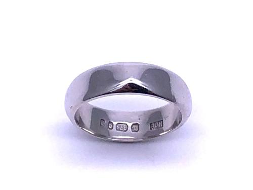9ct White Gold Fancy Wedding Ring 4.5mm