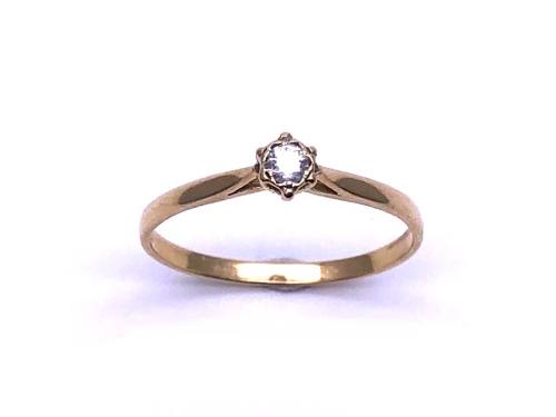 Secondhan 18ct Yellow Gold Diamond Solitaire Ring