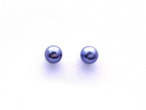 9ct Black Freshwater Pearl Earrings