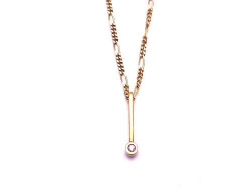 18ct Diamond Solitaire Pendant
