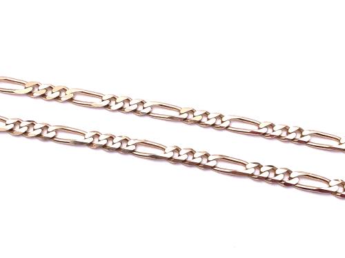 9ct Yellow Gold Figaro Chain 18 inch