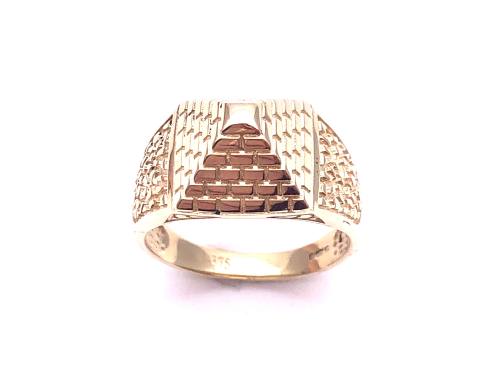 9ct Yellow Gold Pyramid Ring