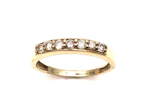 9ct Yellow Gold Diamond Eternity Ring