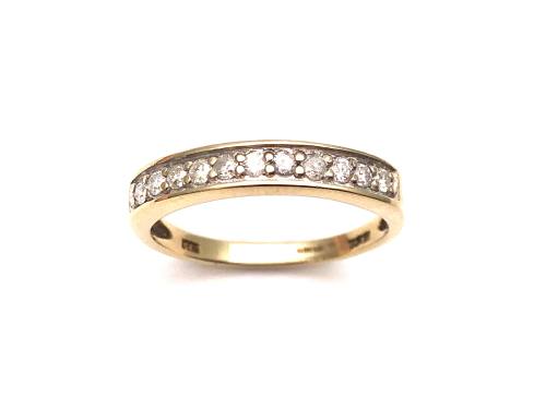 9ct Yellow Gold Diamond Eternity Ring