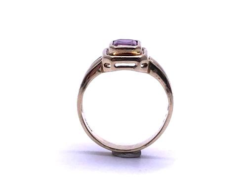 9ct Yellow Gold Rhodolite Garnet Ring