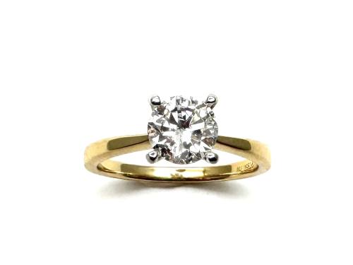 18ct Yellow Gold Diamond Solitaire Ring 1.01ct