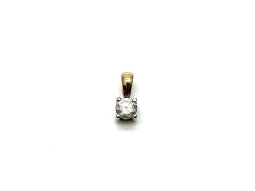 9ct Yellow Gold Diamond Pendant