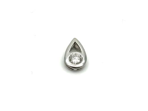 18ct White Gold Diamond Pendant