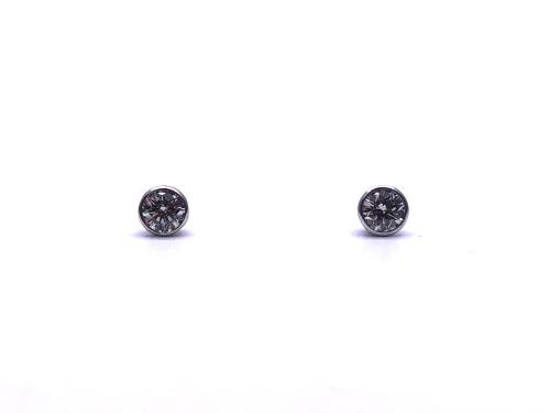 18ct Diamond Solitaire Stud Earrings