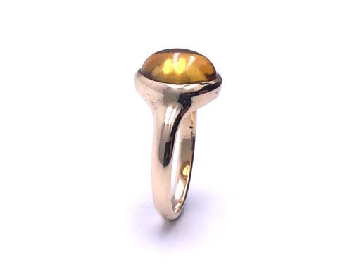 9ct Yelow Gold Yellow Paste Ring