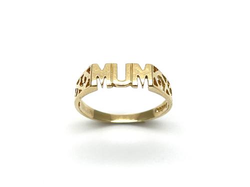 9ct Yellow Gold 'MUM' Ring