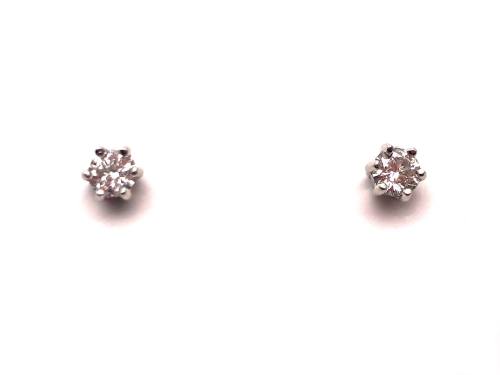 18ct Diamond Solitaire Stud Earrings
