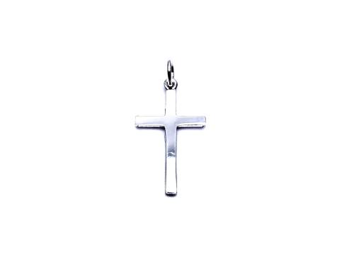 Silver Plain Cross